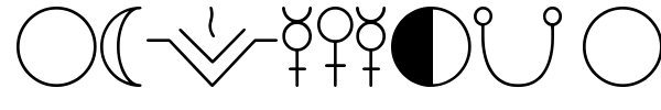 Astology Astrological TFB font preview
